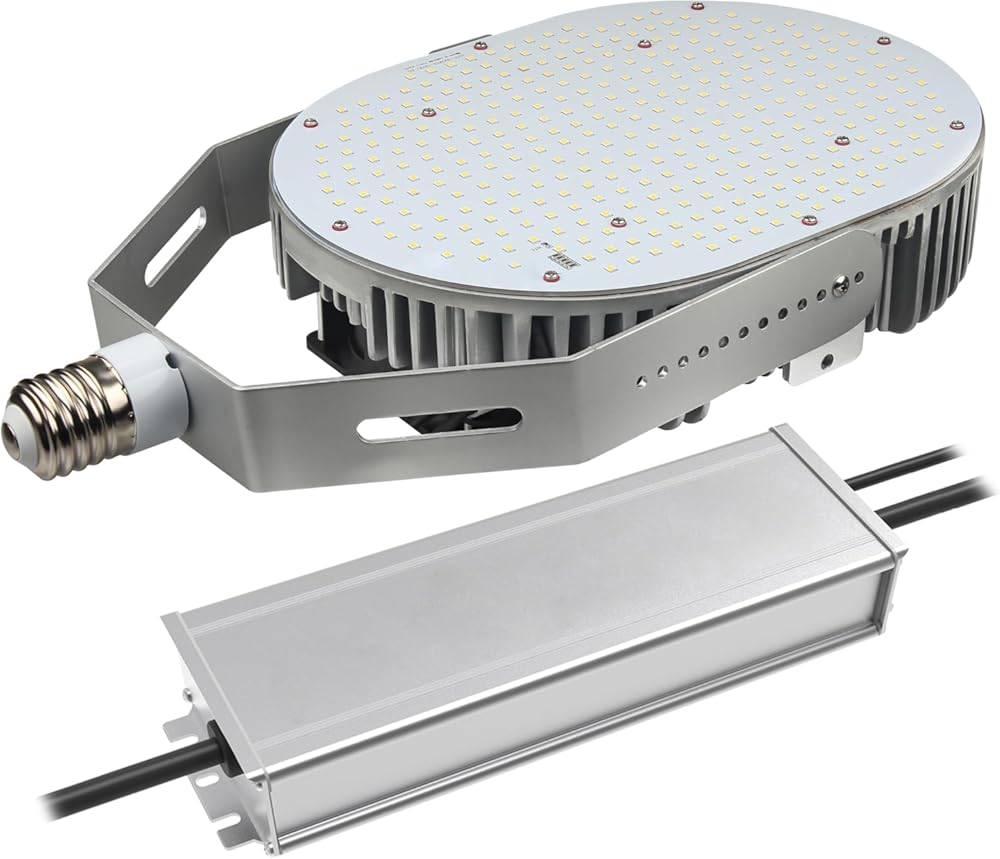 150W LED Shoebox Retrofit Kit, E39/E26 Base, Replaces 250–500W HID, Retrofit for High Bay, Wall Pack, Street and Parking Lot Pole Lights, 21000 Lumens 5000K, ETL DLC Listed