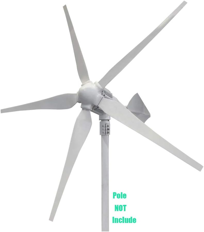 1200 Watts Wind Solar Powered System(Hybrid System Kit): 800W Wind Turbine Generator + 4pcs 100W Monocrystalline Solar Panel + 2000W Pure Since Wave Inverter(Peak 4000W)+Accessories