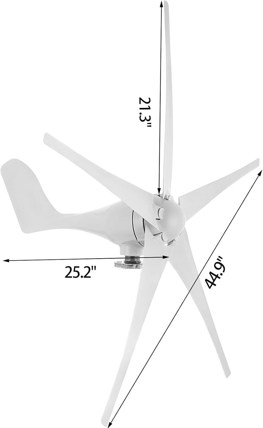 1200W Wind Turbine Generator, 12V Wind Turbine for Off-Grid Power, MPPT Controller Eco-Friendly Winds Generator for Residential, Farm, and Outdoor Use