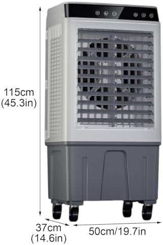 Portable Air Conditioners Windowless, Swamp Cooler with Water Tank and 3 Speeds, Evaporative Air Cooler for Room Garage Office
