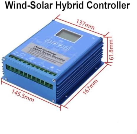 220V 12000W Wind & Solar Hybrid MPPT Charge Controller - 12V/24V/48V Automatic with Dump Load & LCD Display, Universal Off-Grid Solution for Wind & Solar Energy Management