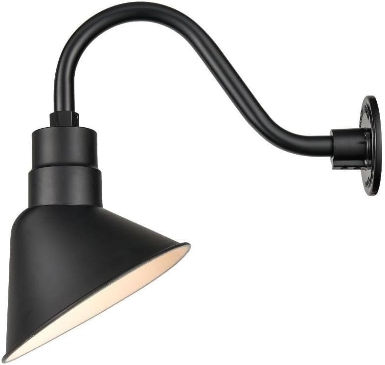 ML Lighting R Series 1-Light LED Angle Shade Satin Black