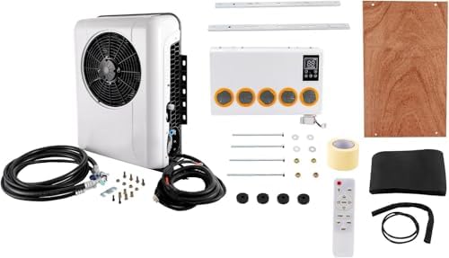 RV Air Conditioners，24V 3400-10238BTU Universal RV Air Conditioner System Split Mini Split AC System Unit for Semi Trucks Bus RV Caravan Agricultural Vehicles, Campers