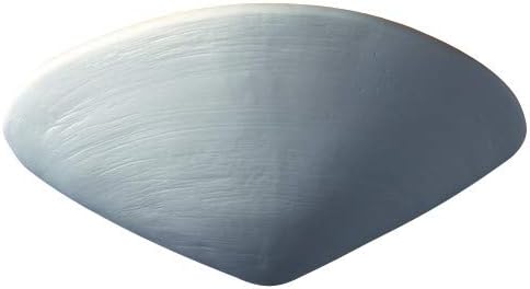 Group Lighting CER-3710-BIS Justice Design Group-Ambiance Collection-Clam Shell Wall Sconce Finish, 11.5&quotw x 6.25&Quoth x 5.25&quotext, Bisque (Unfinished Ceramic)