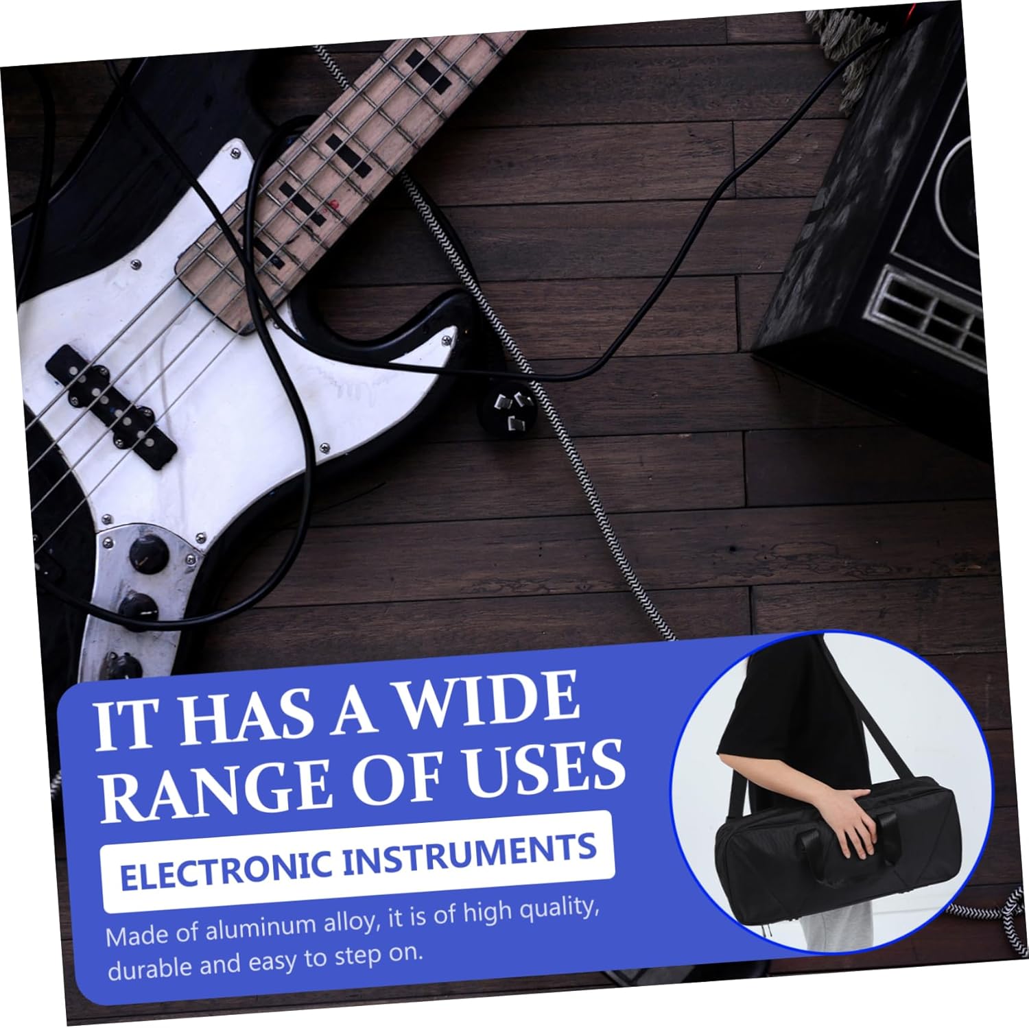 Metal Guitar Pedal Board Bracket Electric Guitar Effector Holder for Effects Pedalboard