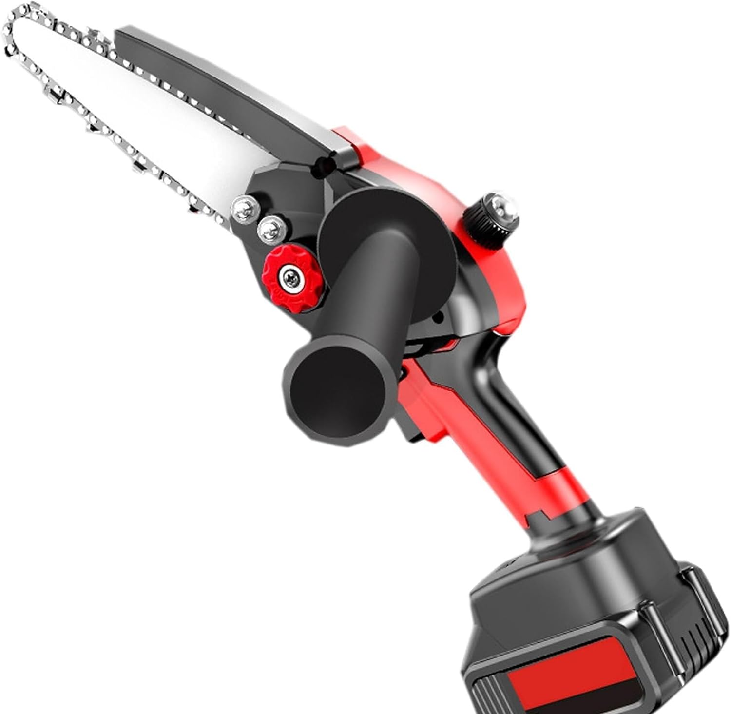 Electric Pruning Chain Saw With Battery,Small Handheld Chain Saw,Handheld Battery Powered Chain Saw For Wood Cutting (4500mAh)