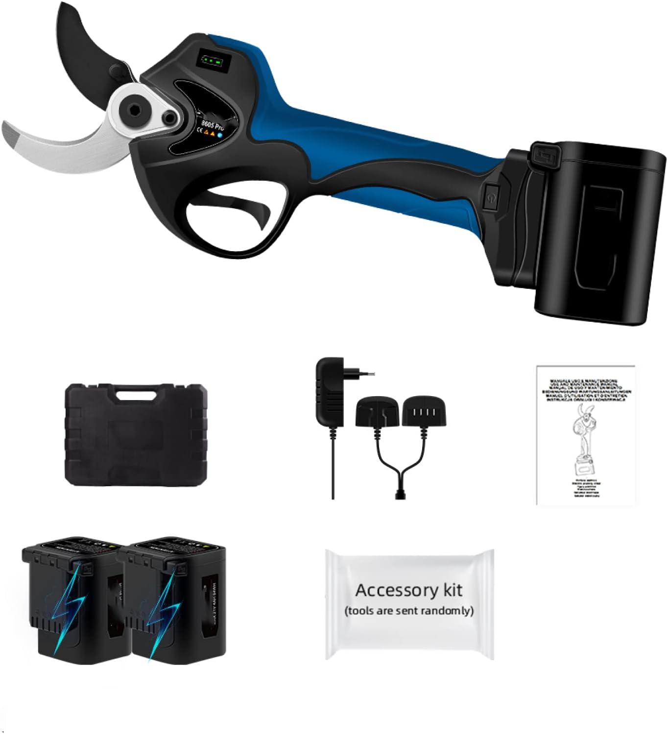 Pruning Shear Electric Tree Branch Cordless Pruner Lithium-Ion Efficient Scissors Bonsai Electric Branches Garden Tools 3