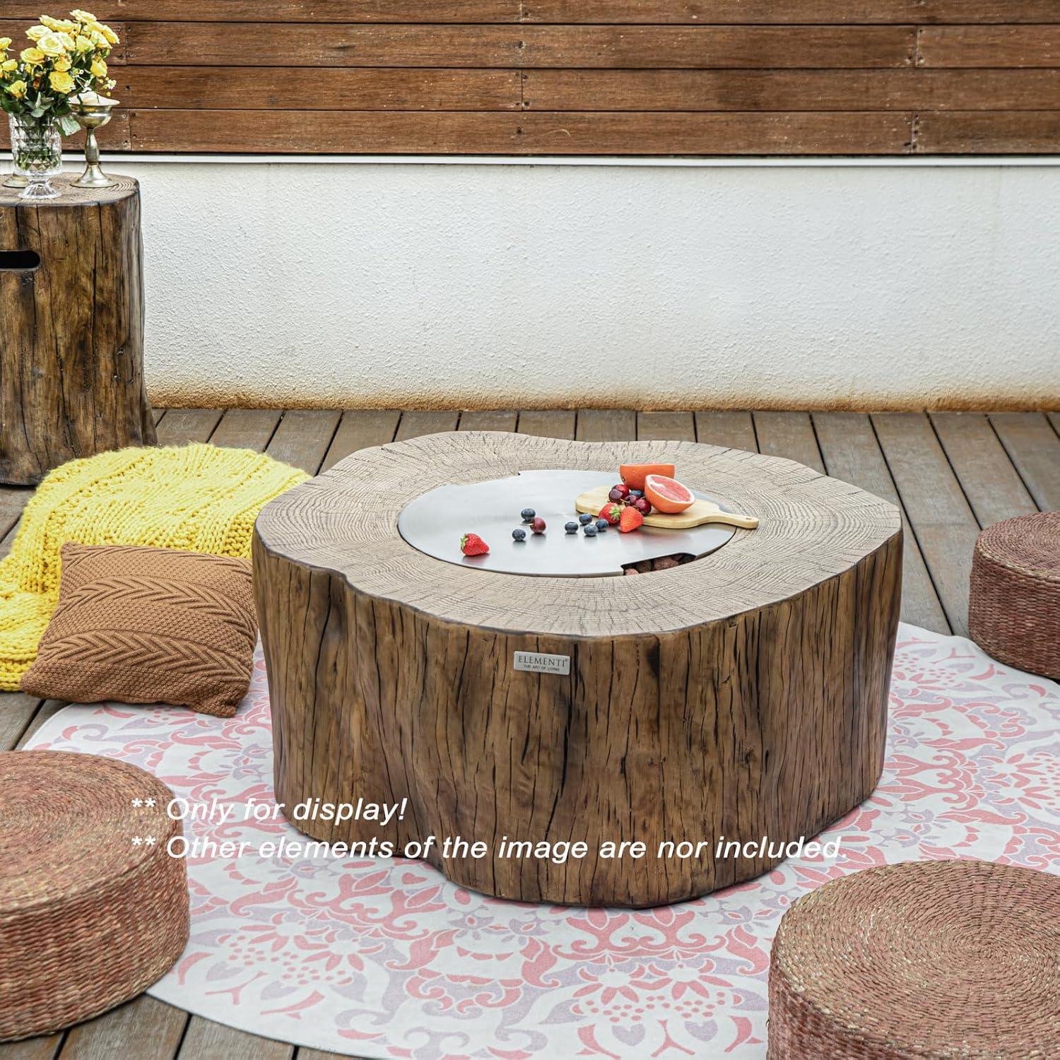 Fire Pit Lid Round Stainless Steel Lid 20.7