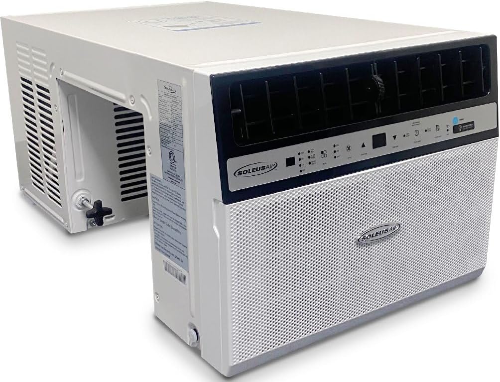 WS5-10HW-301 Electronic Saddle Air Conditioner with Heat and WiFi, 10000 BTU Cooling & Heating Capacity, 74 pts/day Dehumidifying Capacity, Dehumidifier Mode, MyTemp Sensor, Digital Temperature