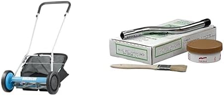 American Lawn Mower Company 20-Inch 5-Blade Walk Behind Reel Mower with Grass Catcher and SK-1 Compound Sharpening Kit Bundle