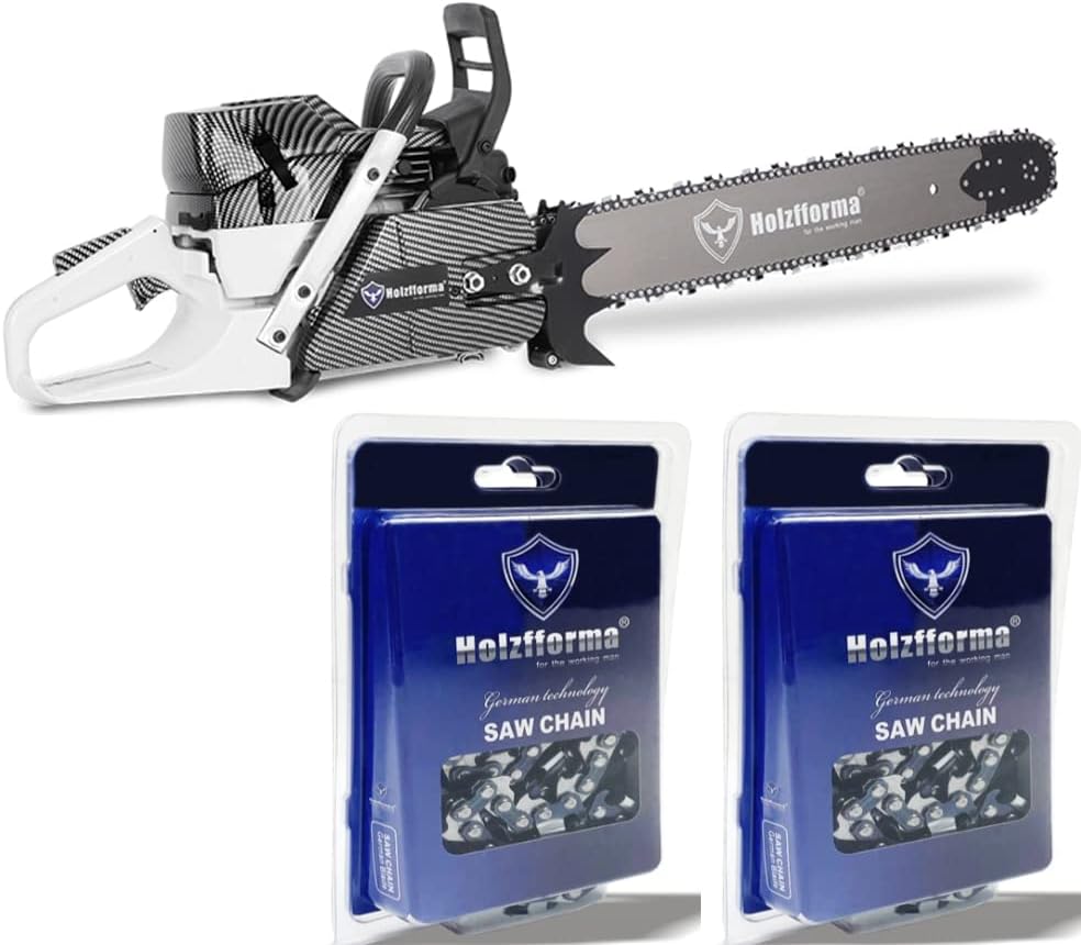 Holzfforma 71CC G372 PRO Chainsaw Power Head With 24inch Normal Handle Bar Guide Bar Standard Ripping Skip Chain Combo