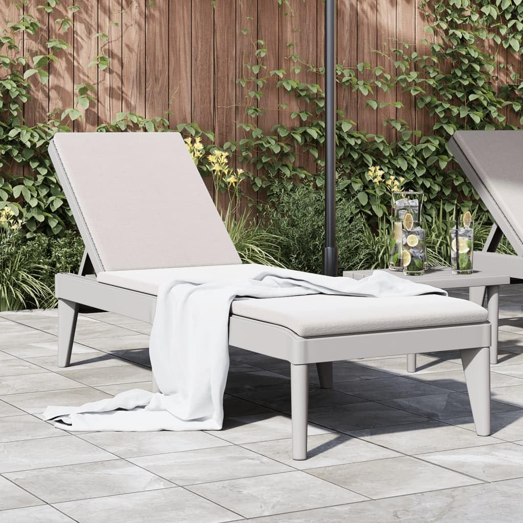 Patio Lounges Sun Lounger Gray 73.2