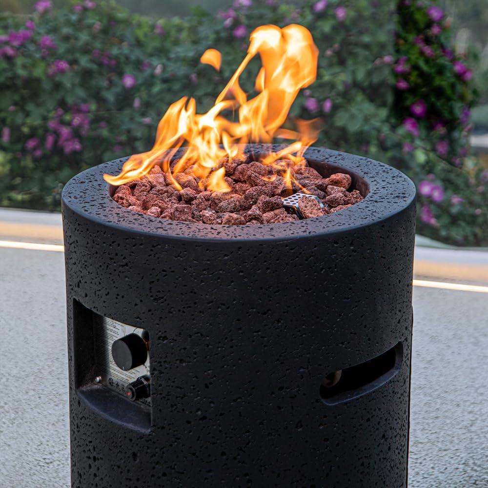 Lava Tube Concrete Fire Pit 18