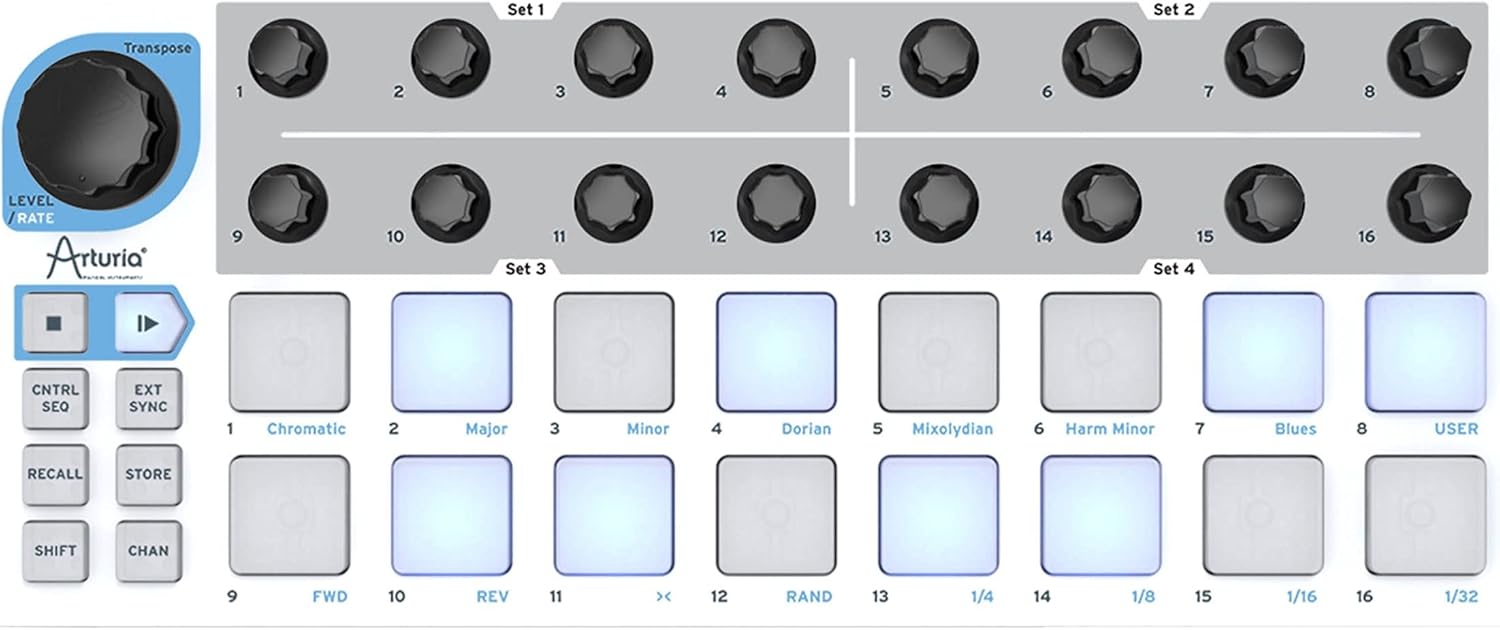 Arturia BeatStep Controller and Sequencer Bundle with USB Hub, MIDI Cable, and Austin Bazaar Polishing Cloth
