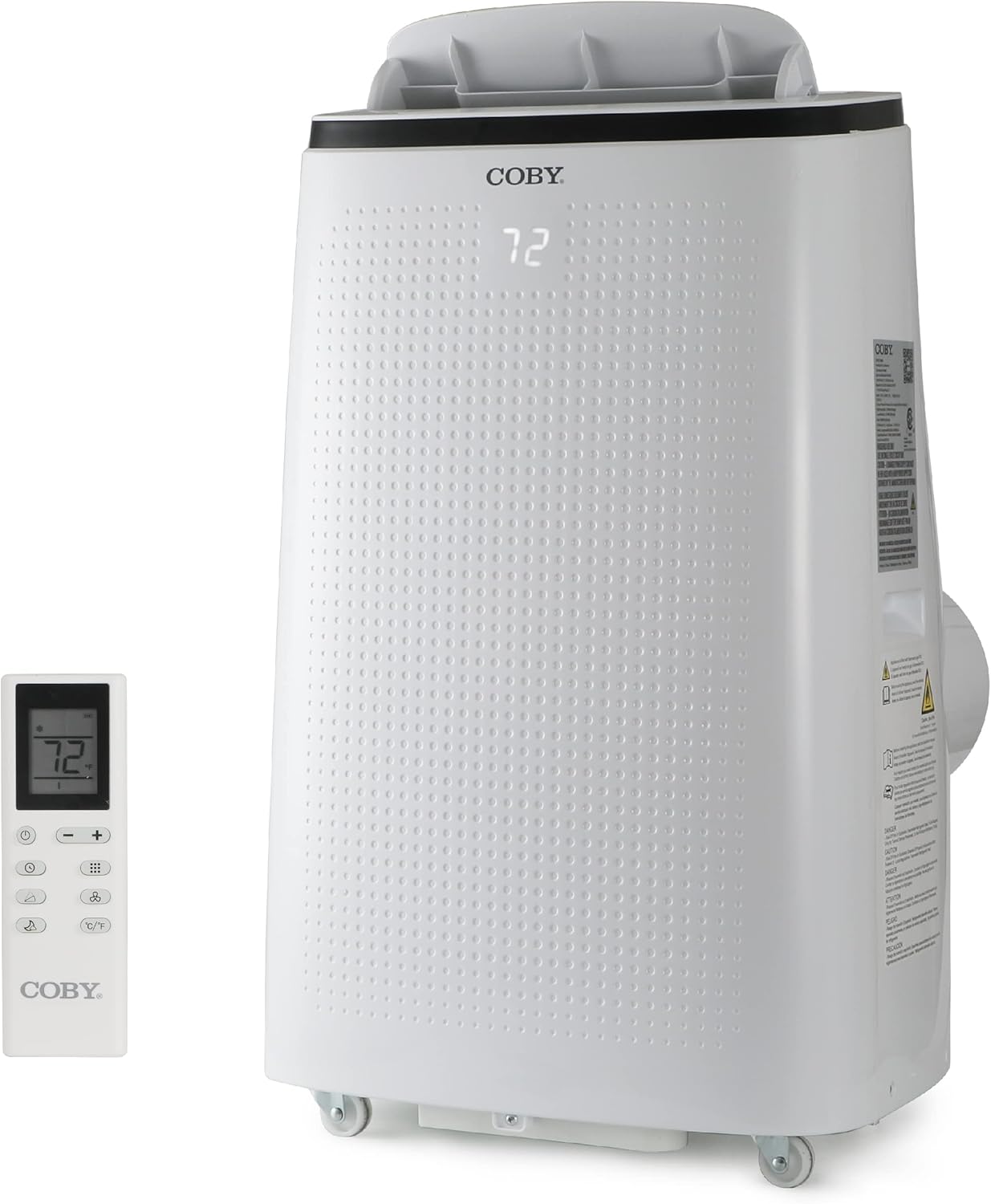 Coby CBPAC1080 3-in-1 AC Unit, Dehumidifier & Fan, 15,000 Portable Air Conditioner, 15000 BTU, White