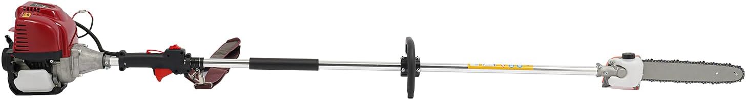 4-Stroke Engine Gas Powered Rod Saw, Chain Saw Tree Pruning Tool 42CC, Cordless Branch Pruning Tool 1.5m Long, Split Shaft Chain Saw, Expandable Long Pole Chain, Tree Pruning Tool