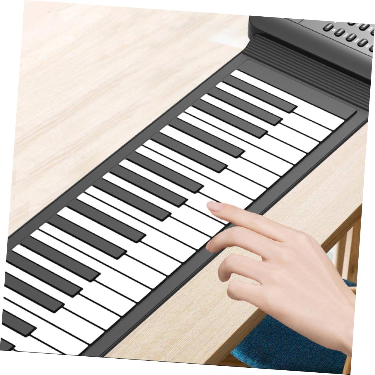 Portable Key Roll-up Piano Silicone Folding Electronic Keyboard for Beginners Travel-friendly Music Instrument for Boys and Girls and Adults High-fidelity Sound Stereo Speakers