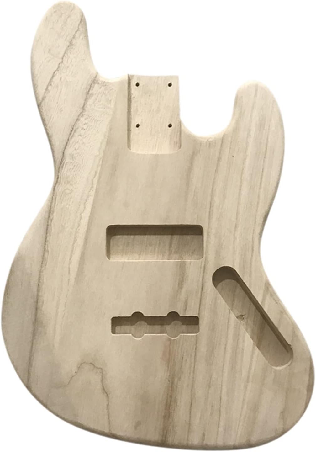Polished Wood Type DIY Guitar Body Maple Electric Maple Guitar Barrel Body for DIY Electric Bass Guitar Accessories Unfinished Guitar Body