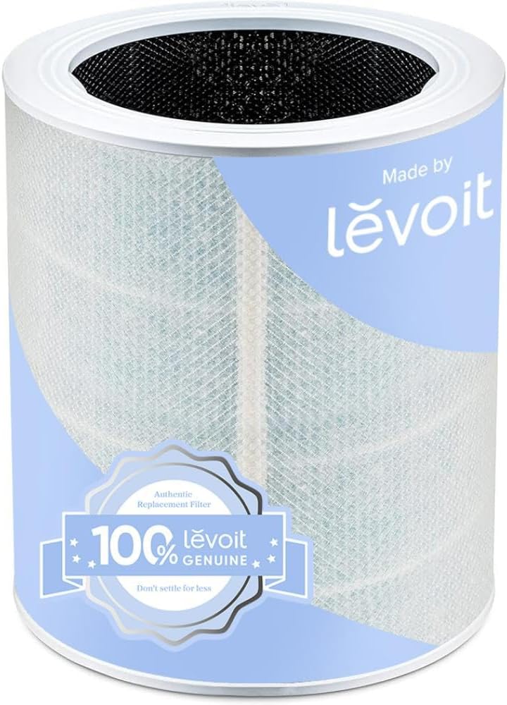 LEVOIT Genuine Core 600S-P Air Purifier Smoke Remover Replacement Filter, 4-in-1 Air Filters, Supports HEPA Sleep Mode, High-Efficiency Activated Carbon for Removal Core 600S-RF-SR, Blue, 1 Pack