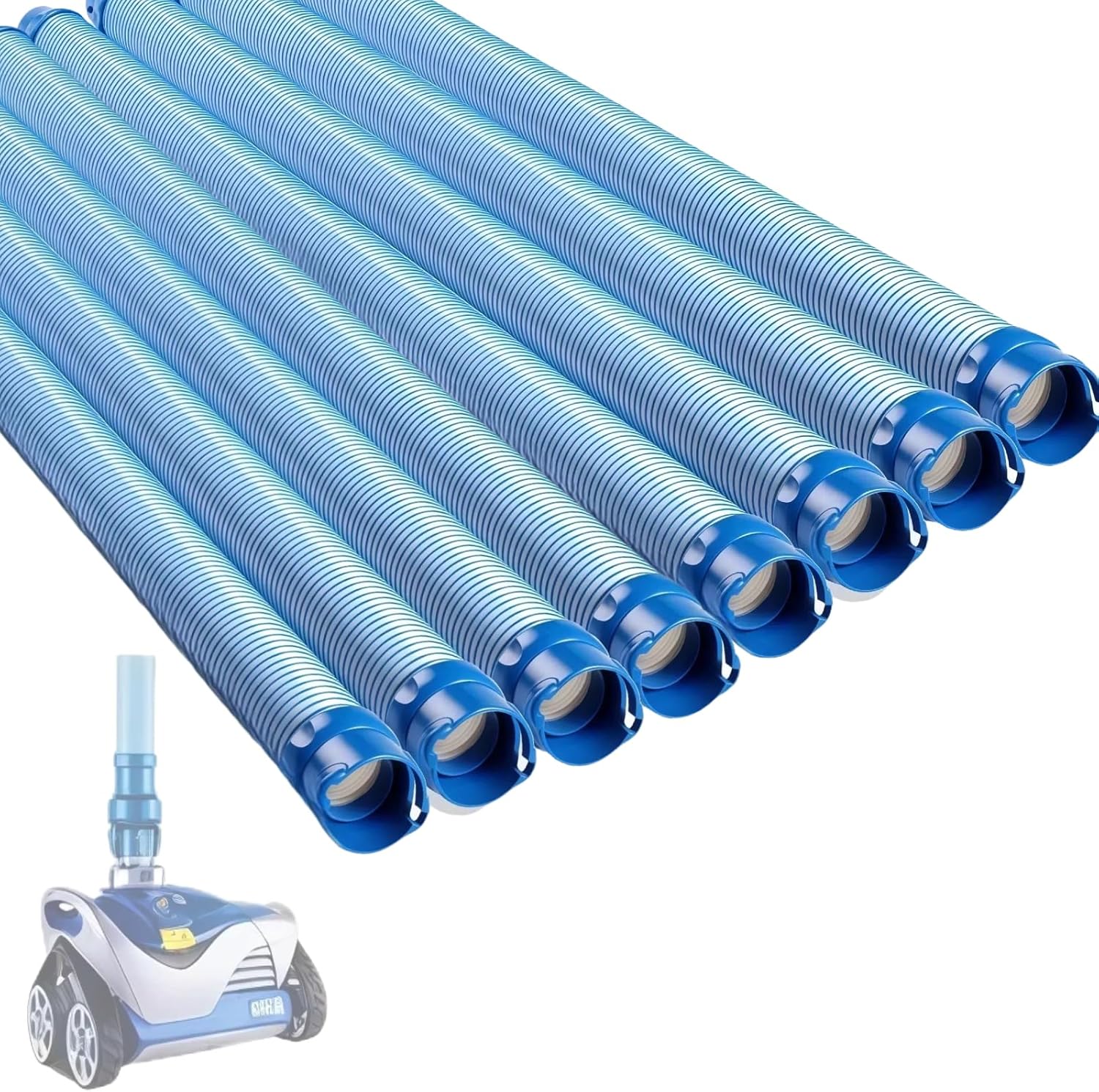 UCEDER Pool Cleaner Hoses, Compatible with Zodiac Baracuda X7, T3, T5, MX6, MX8, 39 Inch Swimming Pool Vacuum Hose Replacement with Twist Lock,Fit for Pool Vacuum Cleaners (8)