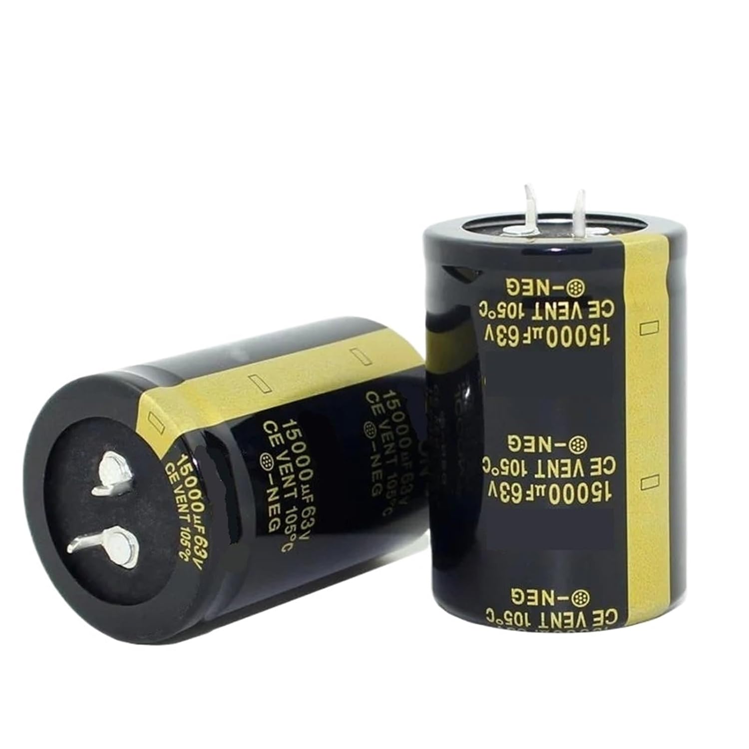 2PCS Audio Electrolytic Capacitor 25V 35V 63V 100V 200V 250V 400V 450V 6800UF 10000UF 22000UF for HiFi Amplifier Low ESR(80V22000UF 35X100MM)