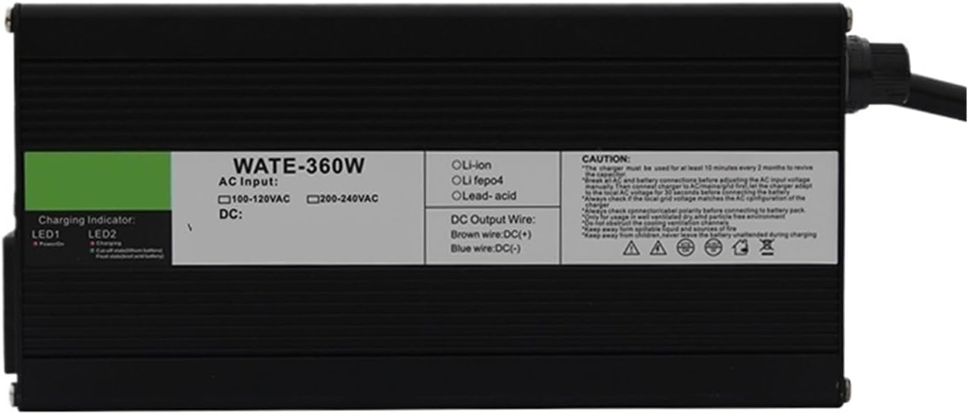 Charger Aluminum Lithium Ion Battery 58.8V 6A Li-ion Charger Used for 48V 52v 14S Battery Battery Charger(XT60,U+S)