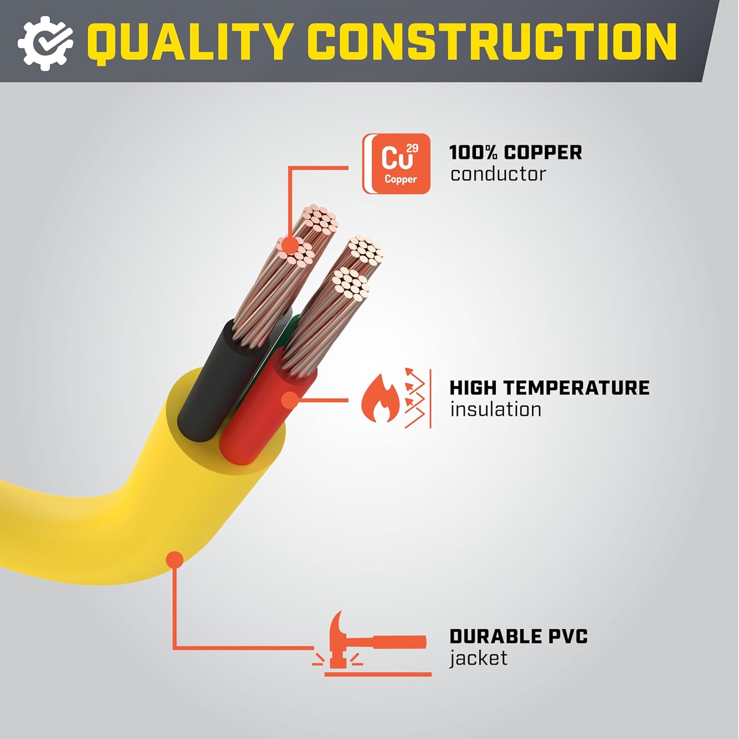 Champion Power Equipment 30-Foot 50-Amp 125/250-Volt RV Generator Power Cord, (14-50P to SS2-50R)
