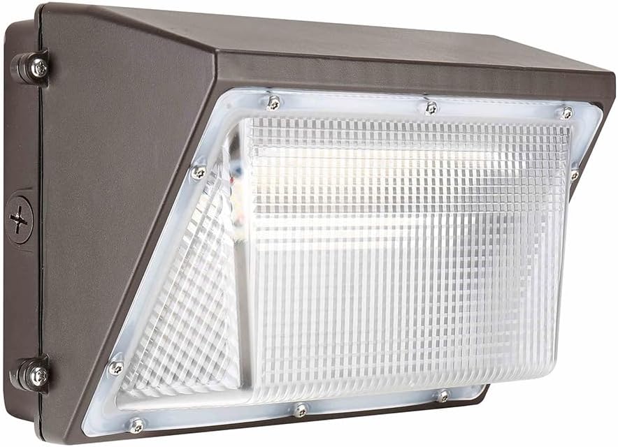 100W 480V High Voltage LED Wall Pack Light Security Lamp Outdoor Lighting Roadway Fixture IP65 5000K Daylight ETL DLC Lighting Facts