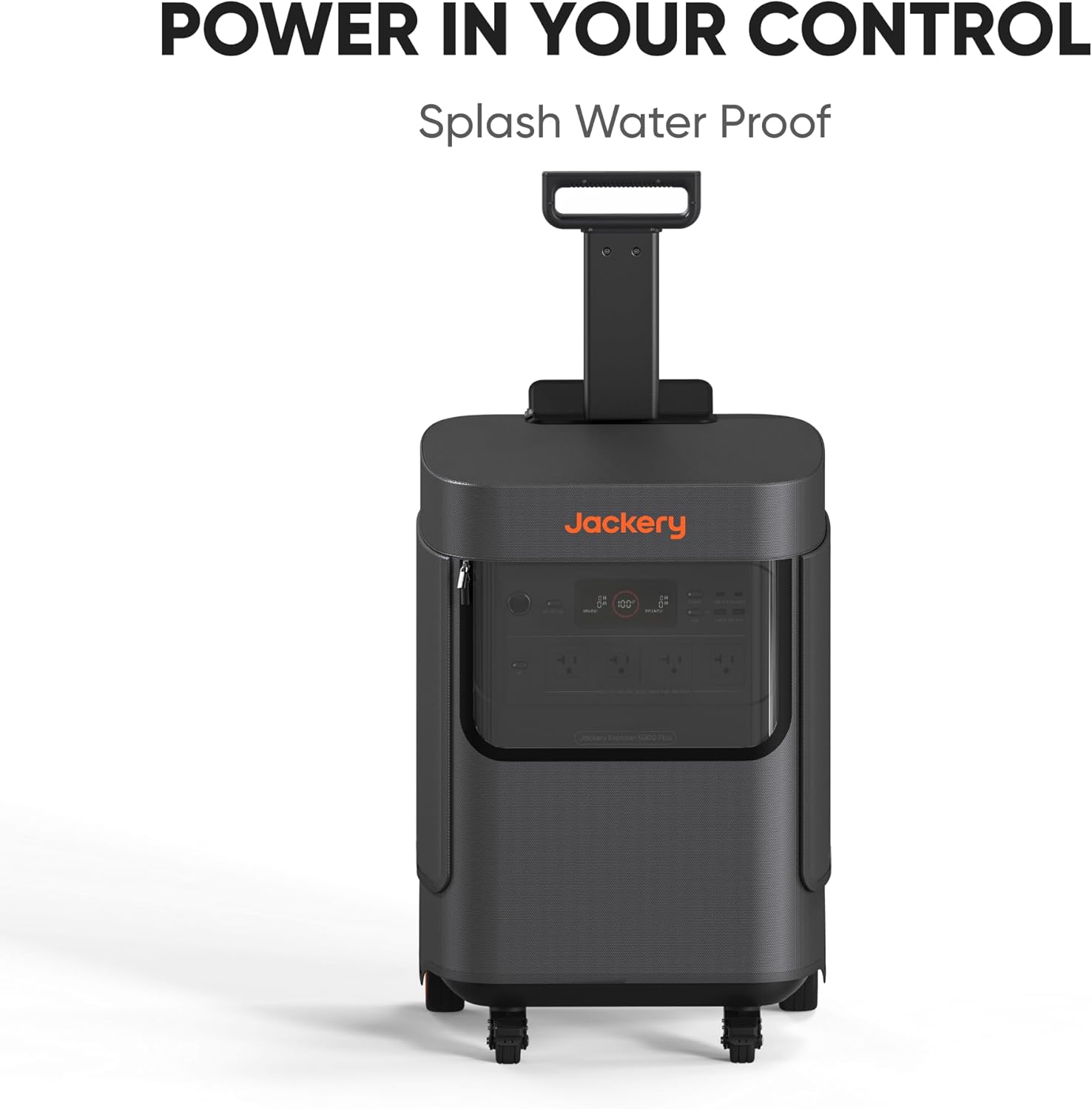 Jackery Solar Generator 5000 Plus Protective Cover, Water Resistant and Dust Proof, Dual Side Openings, IPX4 Rating