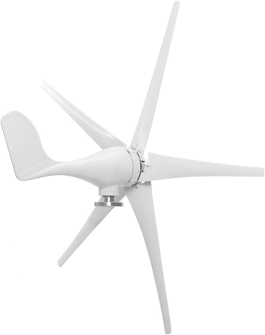 9000W Horizontal Wind Generator 12/24V 3/5Blade Wind Turbines Generator Windmill Energy Turbines Charge with Controller,24v,5 Blades