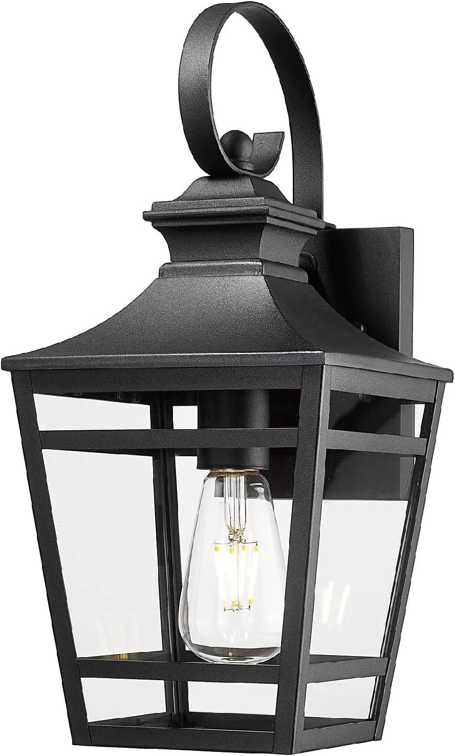 Large Outdoor Wall Lights for House Exterior, 16.5 Inch Wall Mount Outdoor Porch Light Fixtures Waterproof Outside Sconce Lighting for Patio Hallway Garage Front Door,Black