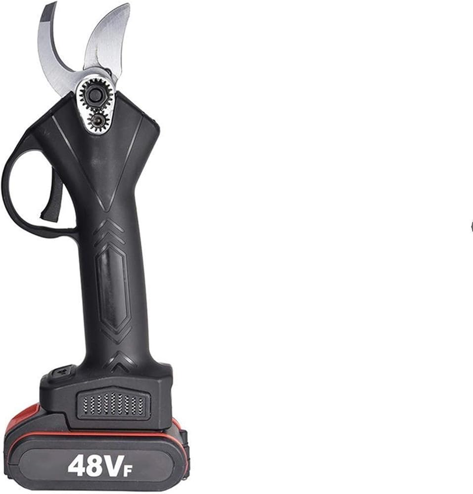 48V Cordless Electric Pruning Shears Rechargeable Professional Power Pruner Branches Pruning Tools Scissor 2 Li-Ion Battery Garden Or Lawn