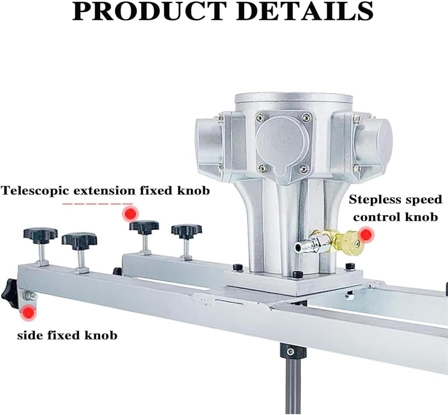 Pneumatic Agitator Clamp Mount Tank Barrel Drum Mixer, IBC Air Agitator, Paint Stirring Machine Mixing Capacity 1000L, Cement Mixer Mortar Plaster Paint Fodder Stirring Tool,H005