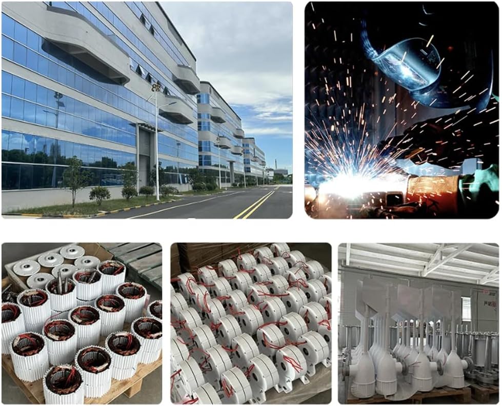 48V,8000W Low Noise Low Speed 3Phase Gearless Permanent Magnet Generator,12V-220V Alternator Generators AC Use for Wind Turbine Water Turbine