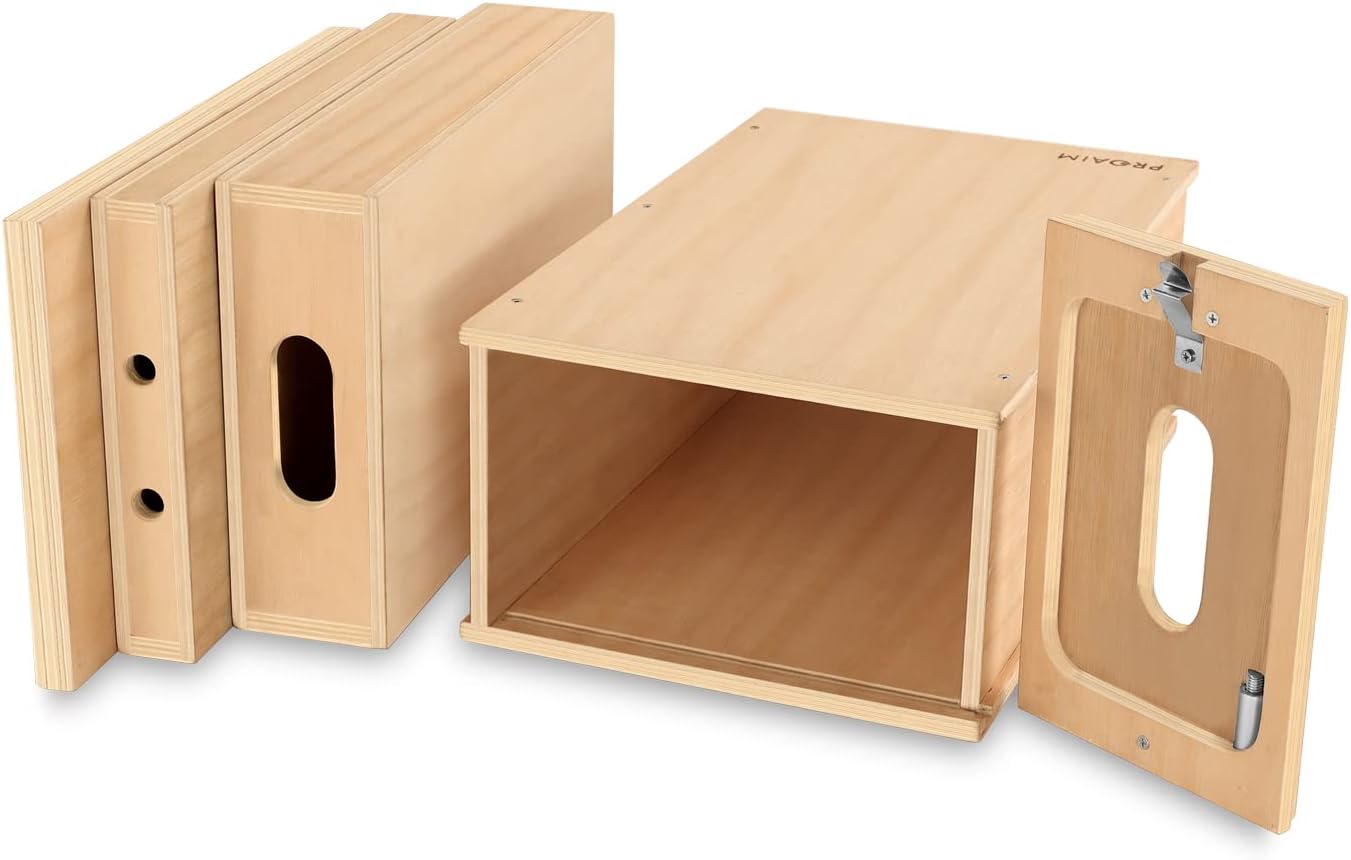 PROAIM Nested APPL-Box Set for Studio, Film Set & Photography. 5/8” Baby Pin Mount for Accessories. Multifunctional Wooden Boxes for Propping, Levelling, Sitting, or Standing (AB-12)