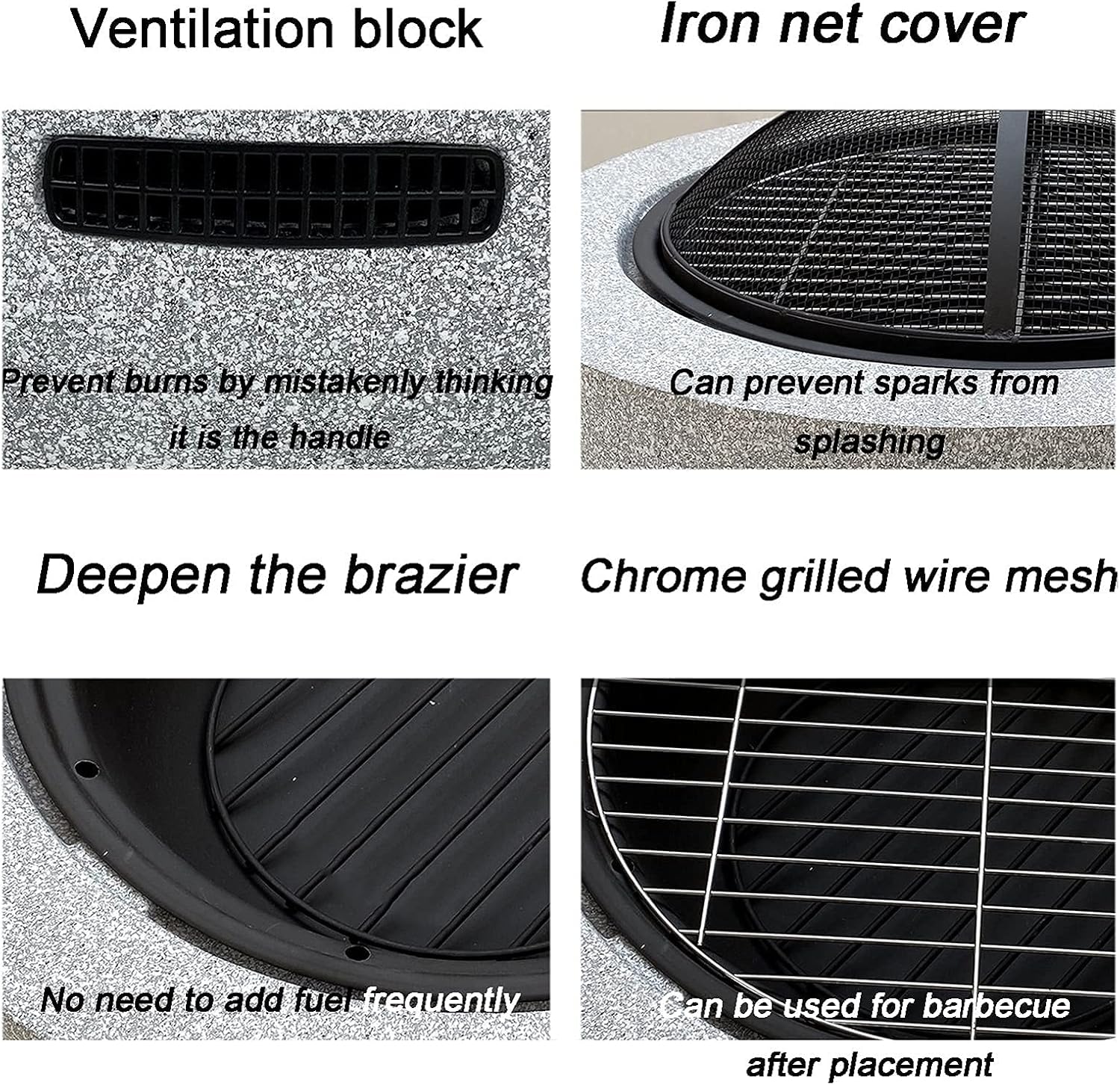 Fire Pit fire pits with Spark Screens, Wood Burning fire pits in courtyards,RDS and Gardens