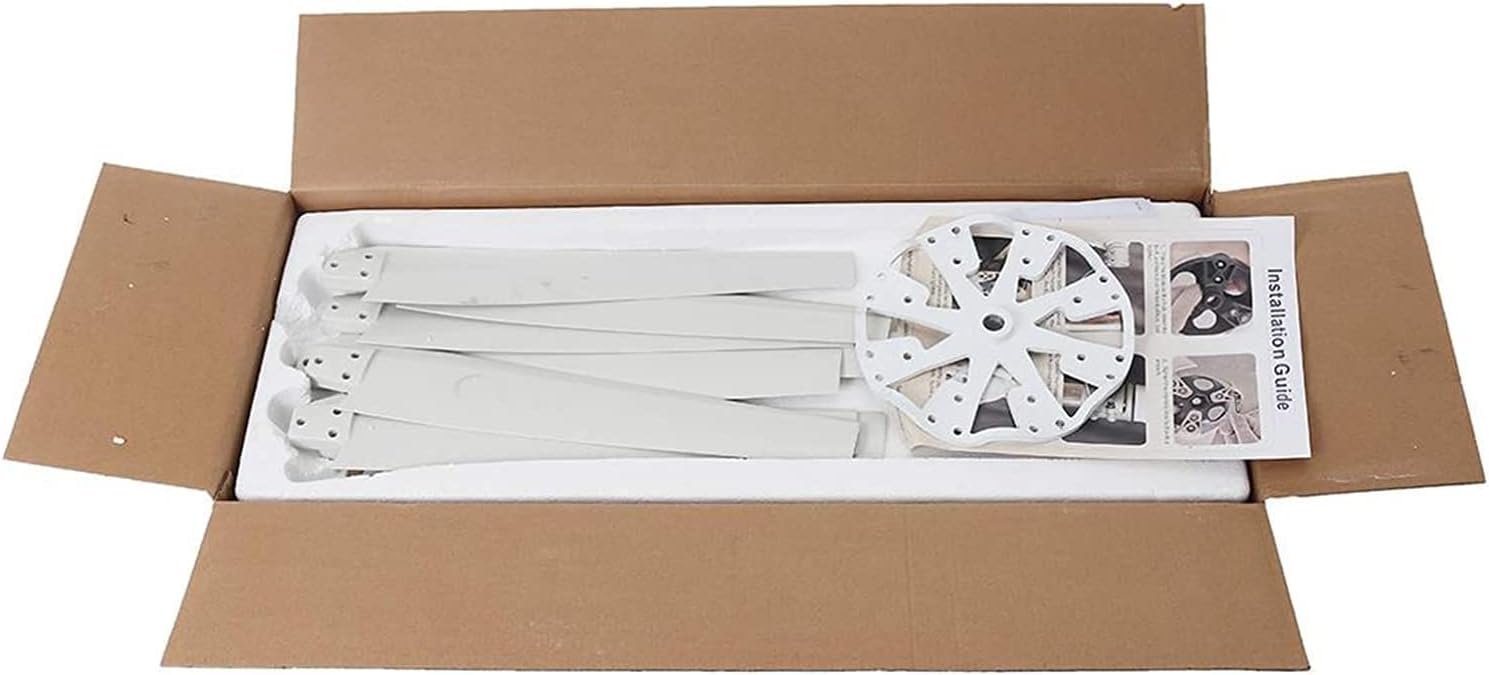 LiuSj JUnSt 12000W 10 Blades Wind Energy Wind Turbine Generator,12V -220V Vertical Wind Turbine with MPPT Controller Noiseless for Home Camping (White)