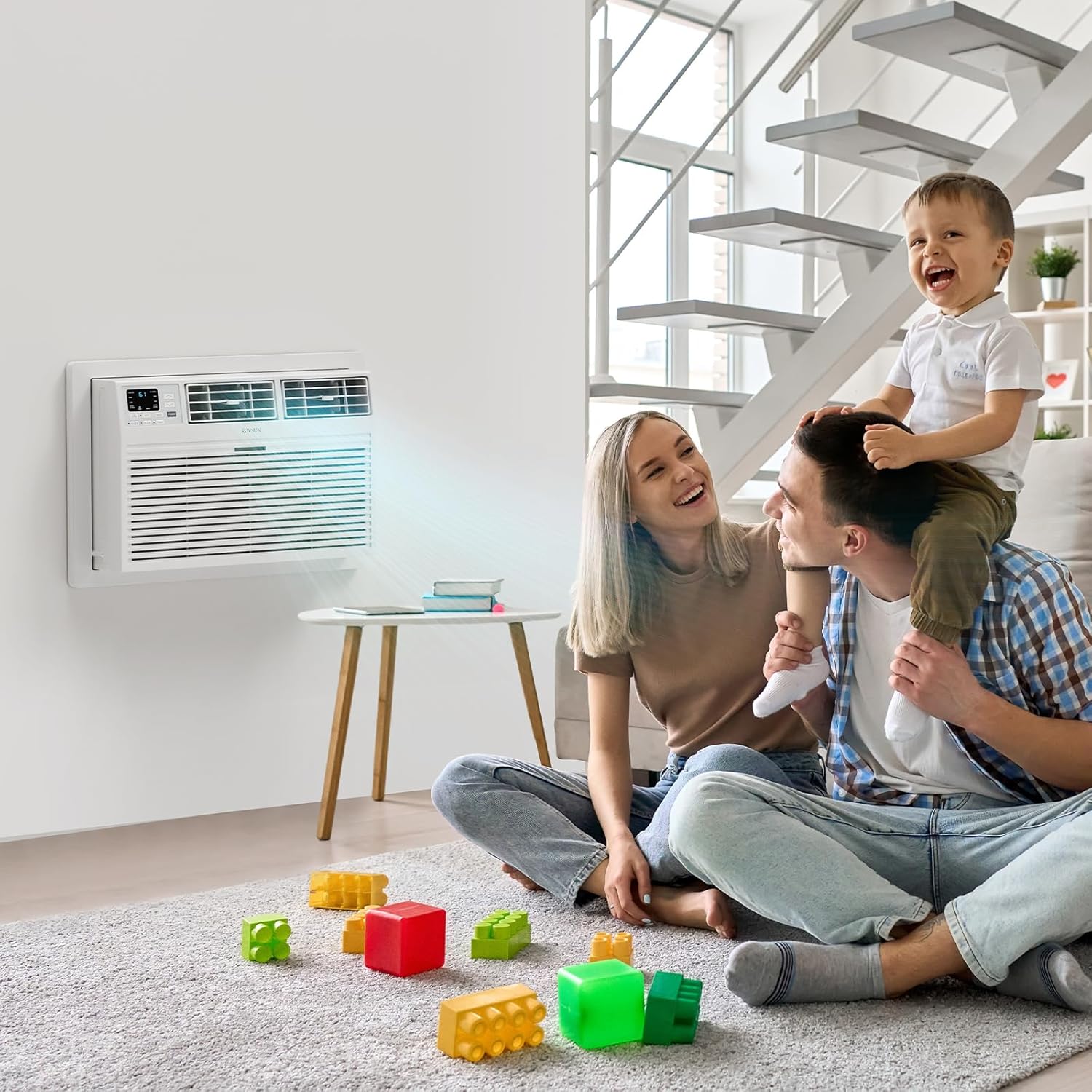 ROVSUN Smart 10000 BTU Through the Wall Air Conditioner with Heat, Wall AC Unit & Heater Combo with Remote, APP & Voice Control & Timer Function, Compatible with Alexa/Google Assistant, 230V/60Hz