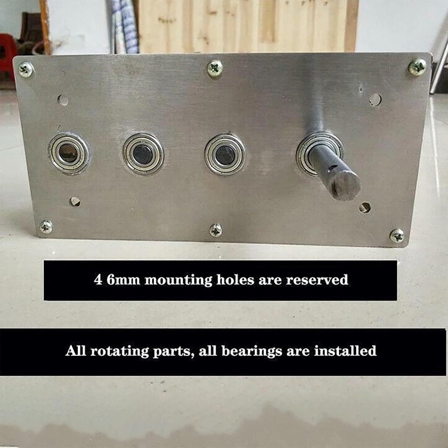 Manual Hand Crank Gearbox with Handle – Customizable Speed Ratios (1:15–1:72), 3mm Steel Plate, 12mm Input Shaft – Ideal for Wind & Water Power DIY Projects(1:15)