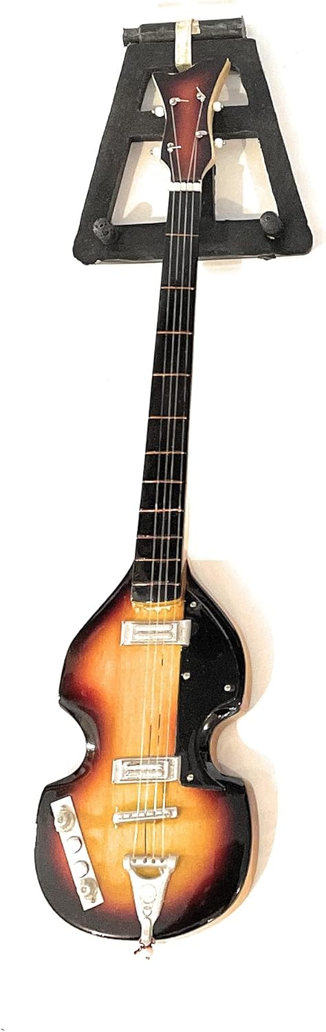 Pro Beatle Bass Sunburst Miniature Guitar Replica Collectible Guitar