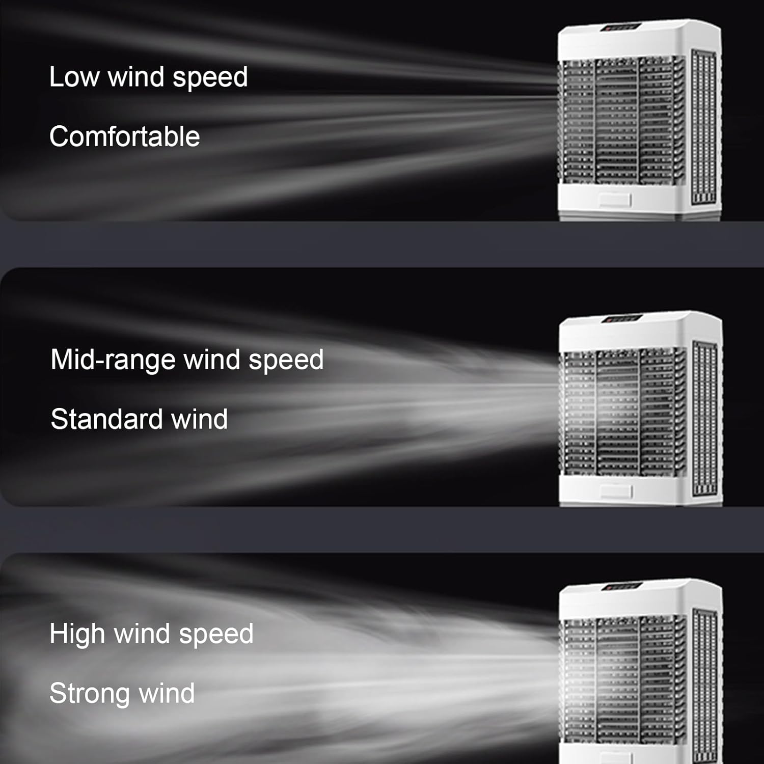 Dual Tank Air Cooler, Portable Air Conditioner with Timer and 4 Ice Packs, 3-Speed Evaporative Cooler for Office Reception Room