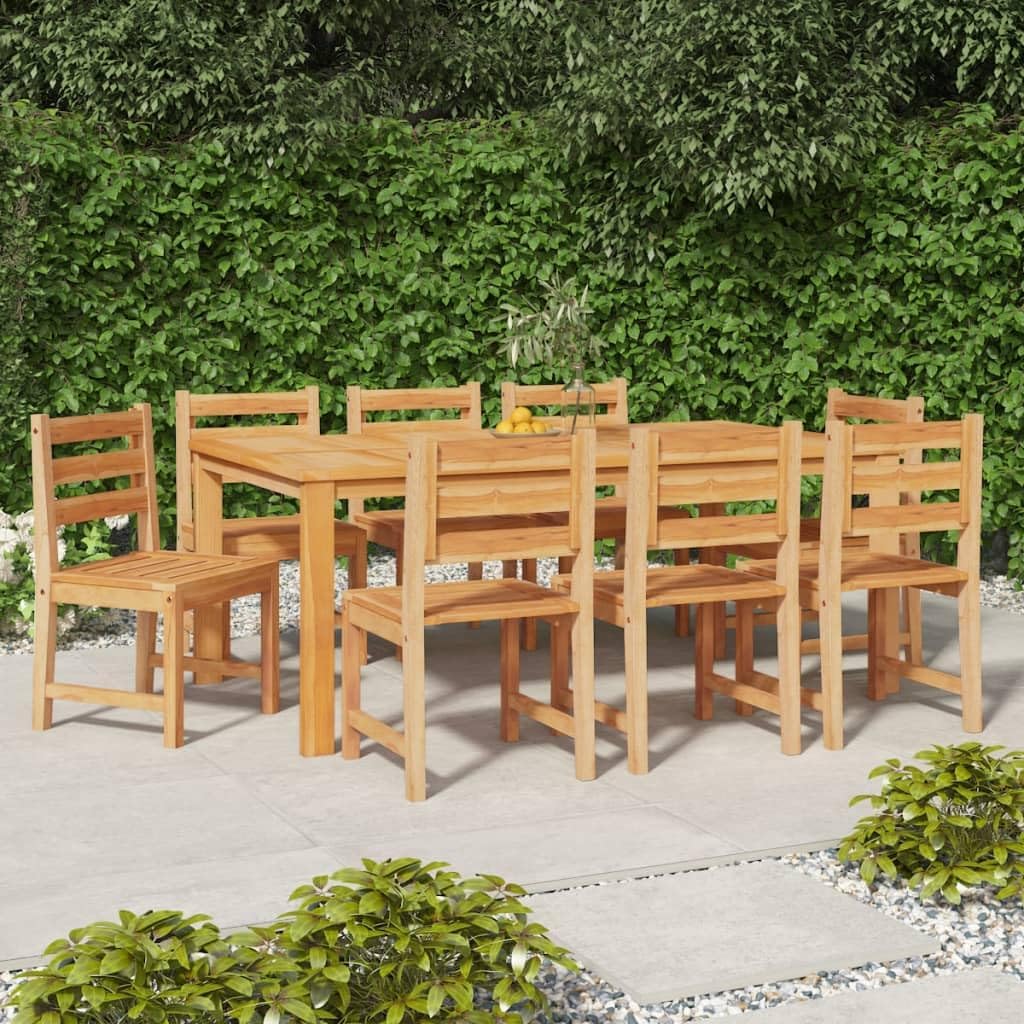 Patio Chairs 8 pcs Solid Wood Teak,Comfortable Teak Wood Patio Chairs for Outdoor Relaxation Outdoor Furniture, Outdoor Chairs, Brown