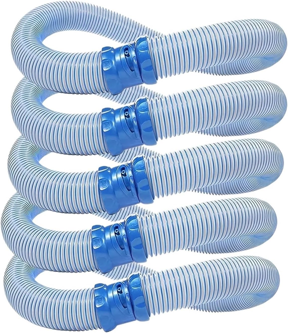 1-5PC Swimming Pool Cleaner Lock Hose Kit Rubber Pool Vacuum Cleaning Pipe，Compatible For Zodiac，X7 T3 T5 MX6 MX8 Swimming Pool Accessories(5PCS Pool Hose)