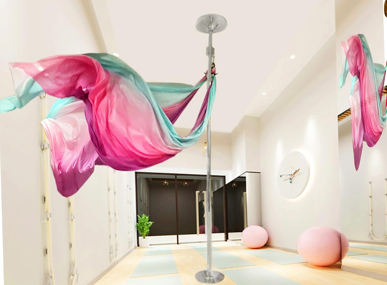 PRIOR FITNESS 45mm Pole Dancing Accessories Aerial Silks Silkii Pole Dancing Pole for Home Rotation Device Spinning Hanging Equipment