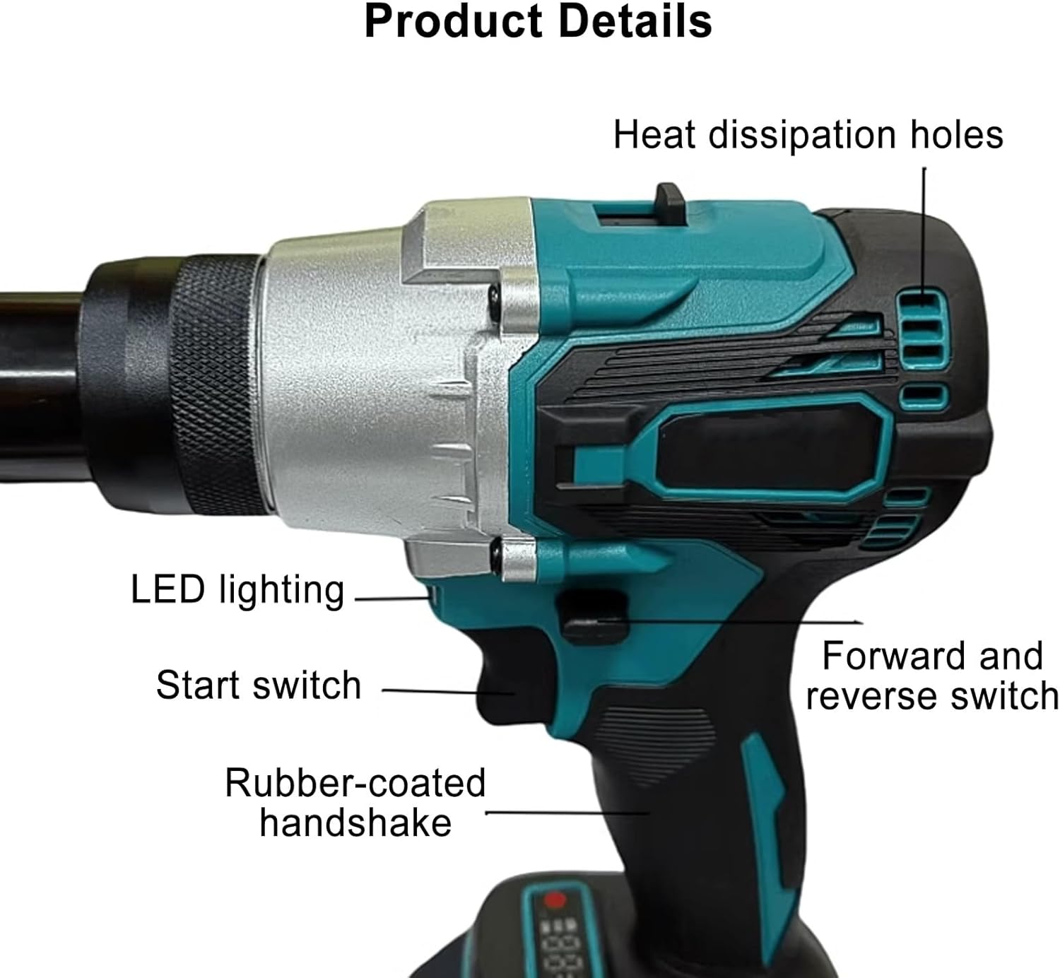 Rechargeable 55 Gallon Oil Drum Crimper Sealer Tool - Digital Display Handheld Cap Crimping Tool for 200L Drums, Efficient Barrel Sealing for Safe Storage & Transport