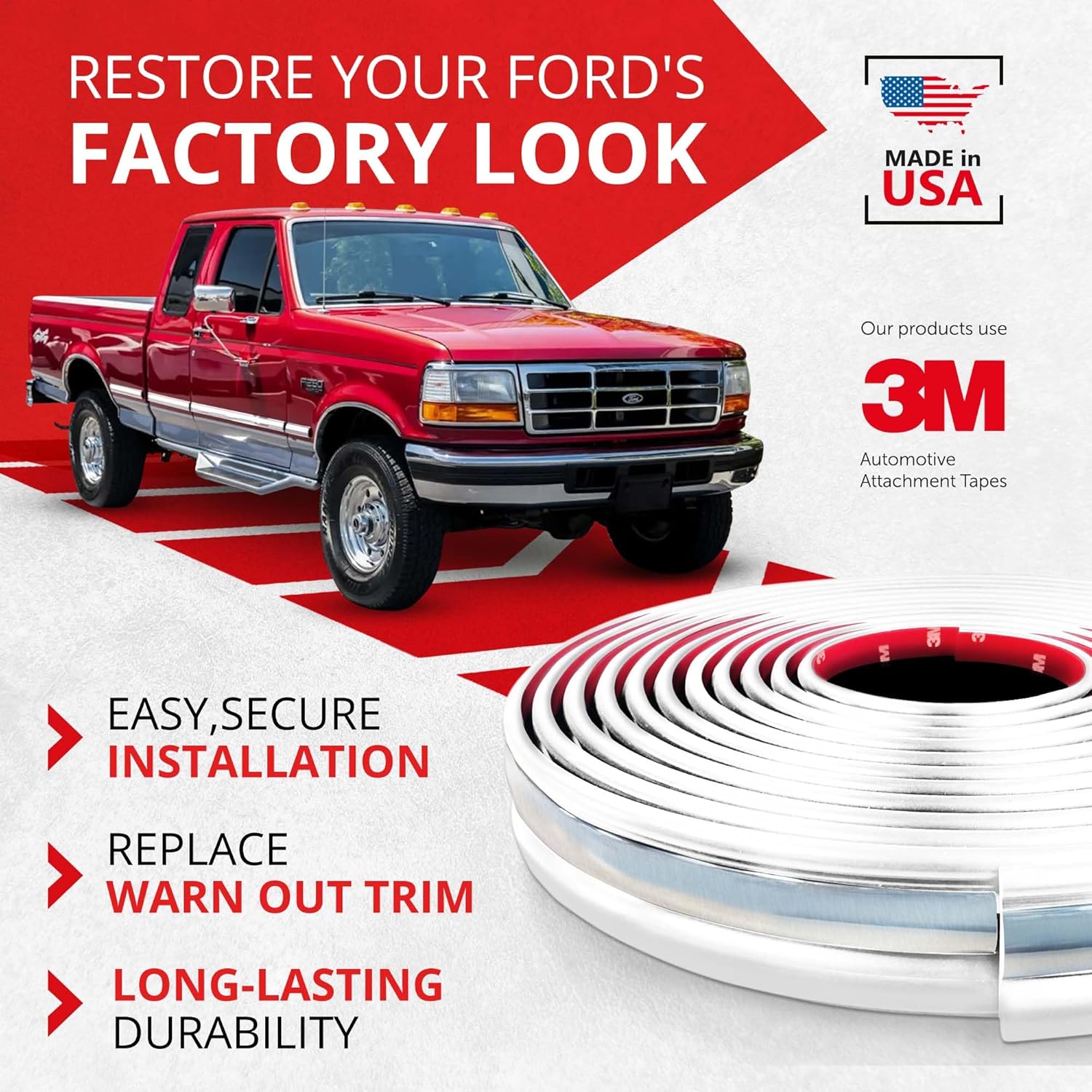 All-Fit Automotive Replacement Old Style Body Side Molding (2