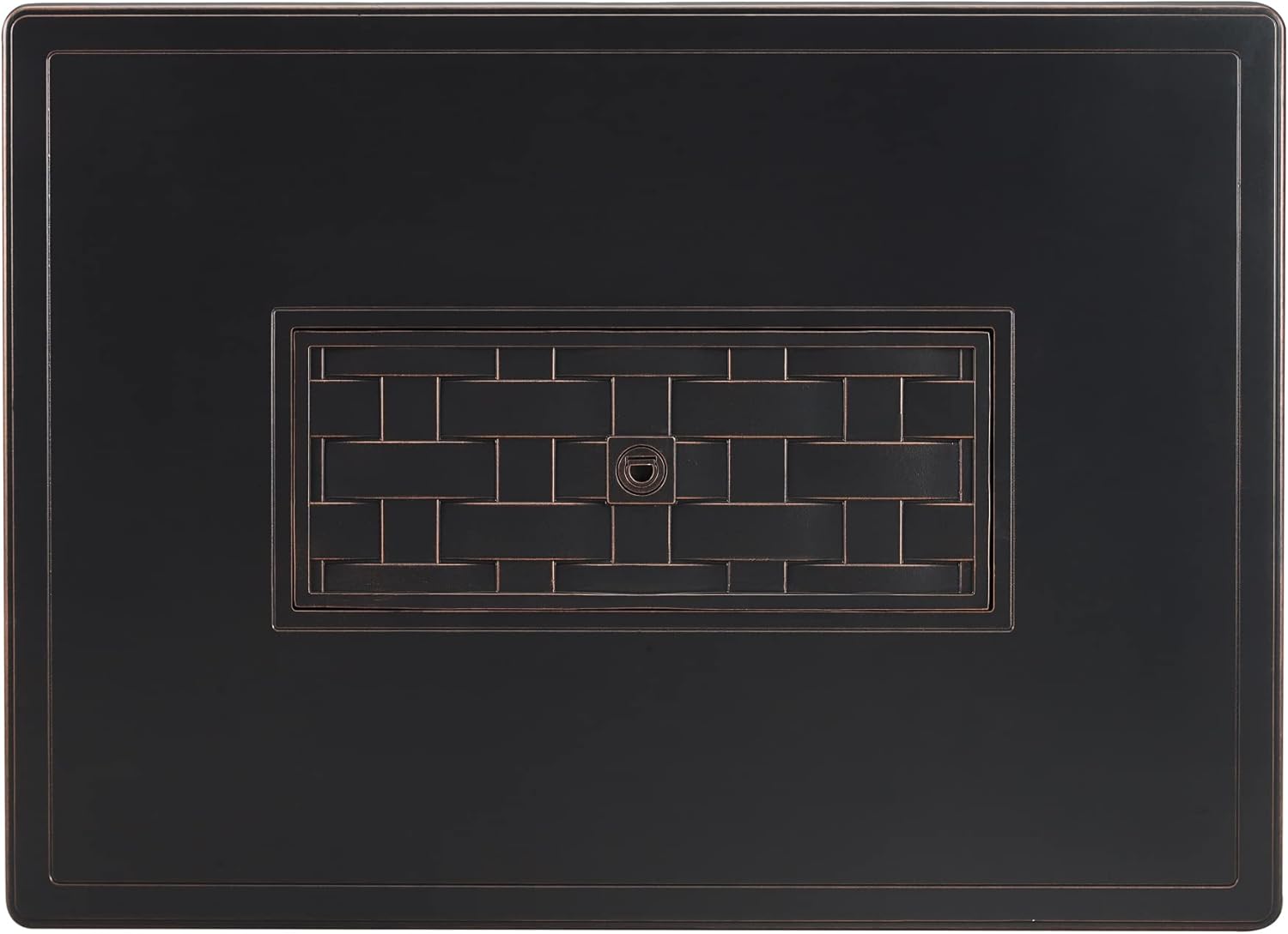 Fire Sense 63700 Preston Basketweave Aluminum Convertible Gas Fire Pit Table 45,000 BTU Multifunctional Outdoor Firepit with Fire Bowl Lid Nylon Cover Clear Fire Glass Bronze Finish - Rectangular 44