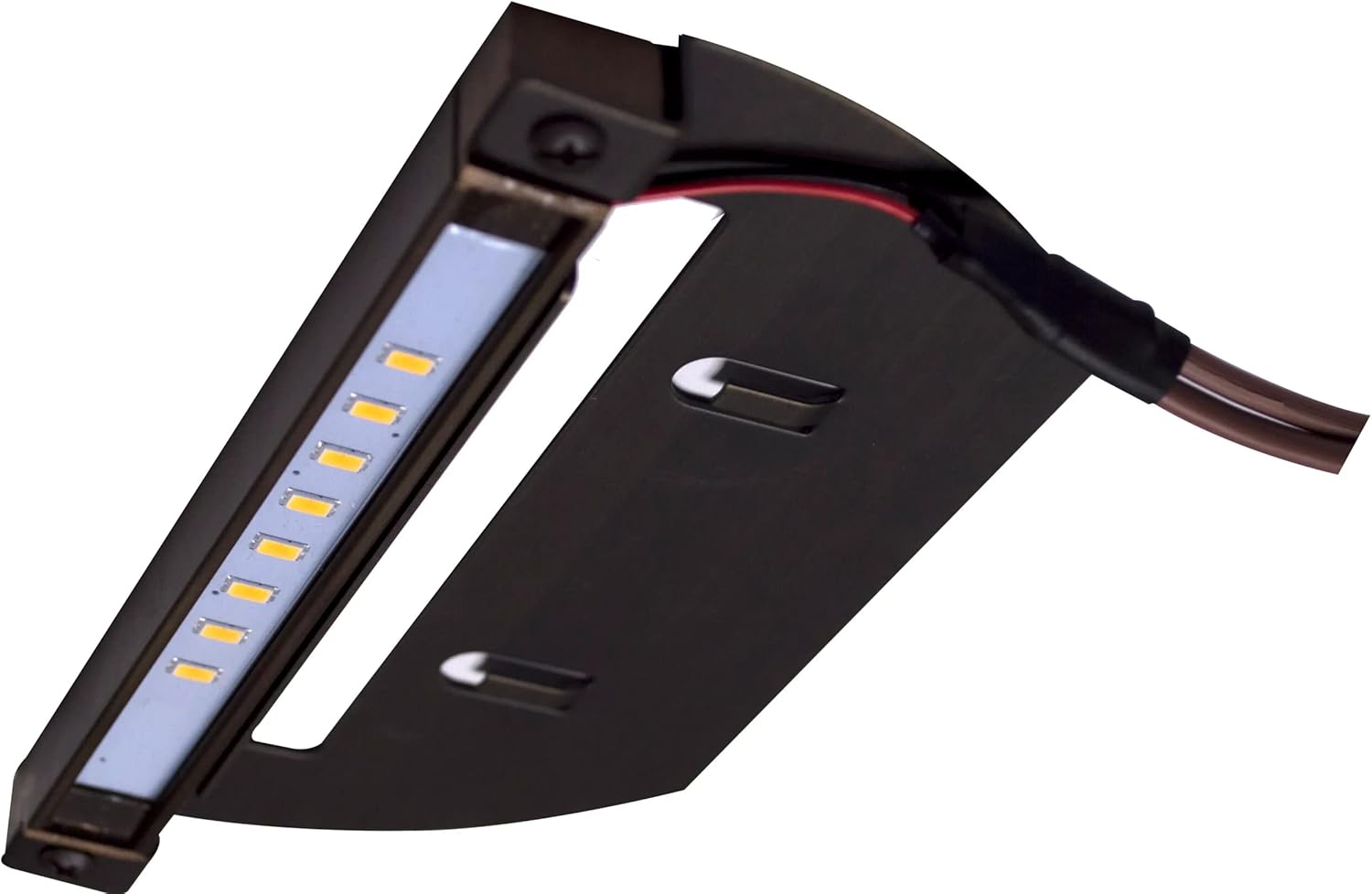 Alliance Outdoor Lighting, SL75-LED Ledge Light, Flood Step Light, Brass Fixture, Aged Brass Finish, 7.5 inch X 4.25 inch W X 2 inch