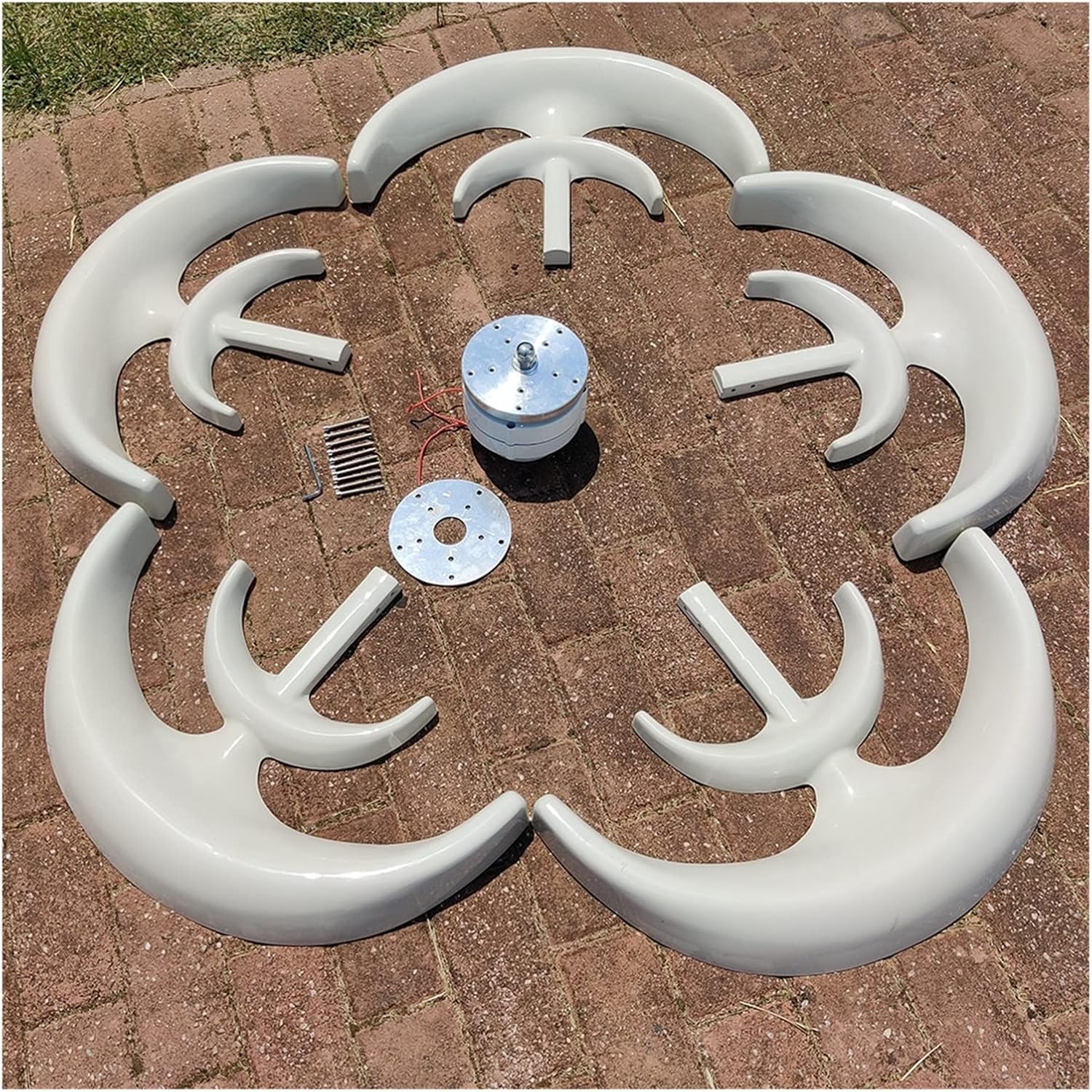 Wind Turbine Generator, 1000W 24V Vertical Wind Turbine with MPPT Hybrid Controller Small Wind Turbine Home Use Low Noise Efficiency Wind System,Generator Motor(with MPPT Controller,24V)