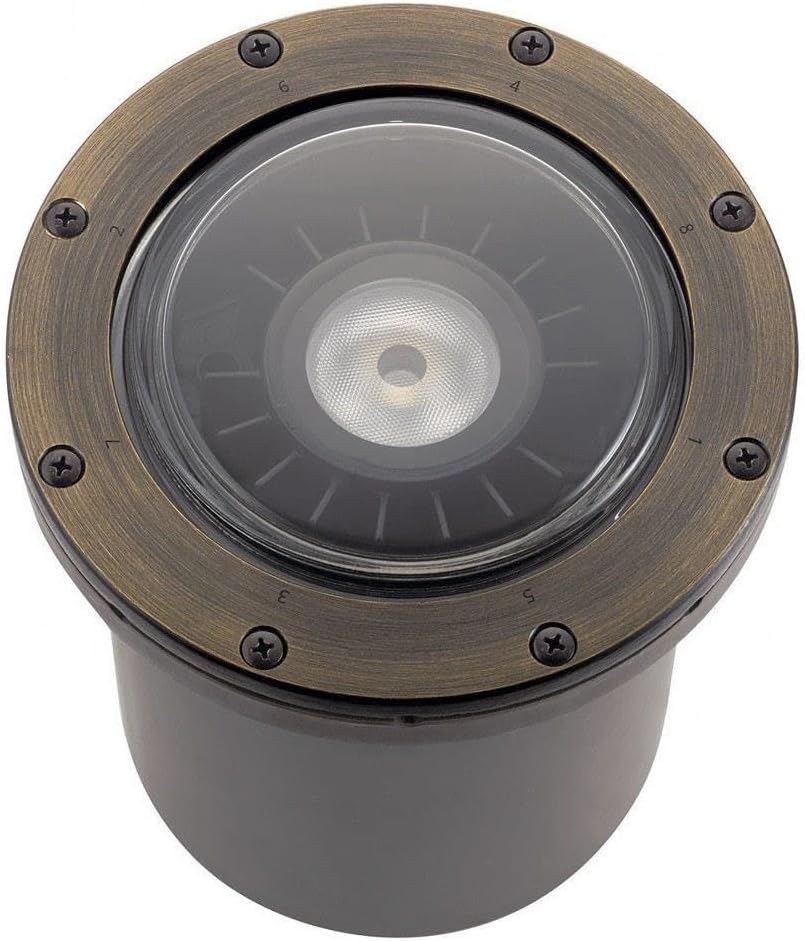 Vlo 17W 1 Led 60 Degree in-Ground Accent Light 8 inches Tall By 7 inches Wide-Centennial Brass Finish-3000 Color Temperature No Specific Style Landscape 12V Led Inground 147-Bel-4423477